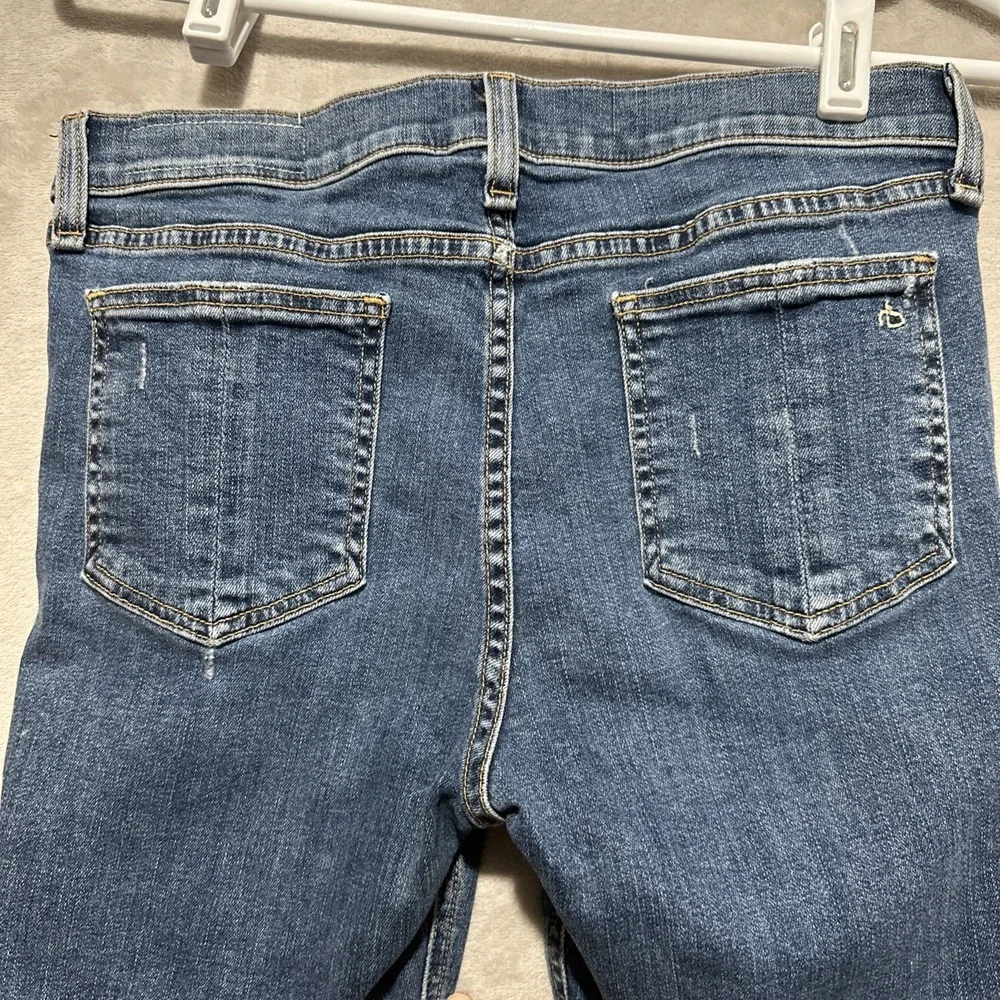 Rag & Bone Distressed Skinny Jeans Women's 30 La Paz Raw Frayed‎ Hem 5 Pockets